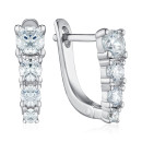 Серебряные серьги с фианитами SZDE15103-E/12/1