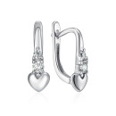 Серебряные серьги с фианитами SZDE15123-E/12/1