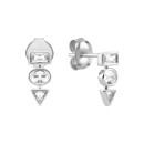 Серебряные пуссеты c фианитами (SZDE57762)