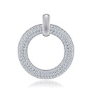 Серебряная подвеска с фианитами  SZDP00231-P/12/1