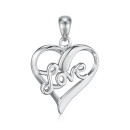 Серебряная подвеска Сердце  SZDP00324-P/12