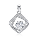 Серебряная подвеска с фианитами SZDP01757-P/12/1