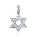 Серебряная подвеска Звезда Давида с фианитами SZDP02255-P/12/1