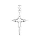 Серебряная подвеска Звезда с фианитом (SZDP03750)