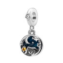 Серебряная бусина шарм с эмалью и фианитами (SZDP04723)