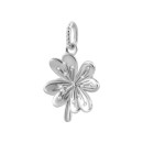 Серебряная бусина шарм Цветок с фианитами (SZDP04981)