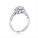 Серебряное кольцо с фианитами SZDR00274-1-R/12/1