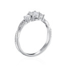 Серебряное кольцо с фианитами (SZDR00502-R/12/1)