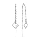 Серебряные серьги-протяжки c фианитами (SZE237)