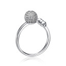 Серебряное кольцо с фианитами TA03820-R/12/1