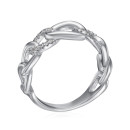 Серебряное кольцо с фианитами  TA03970-R/12/1