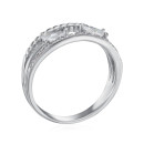 Серебряное кольцо с финитами TA04020-R/12/1