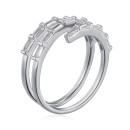Серебряное кольцо с фианитами TA06878-R/12/1