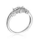 Серебряное кольцо с фианитами TA07932-R/12/1
