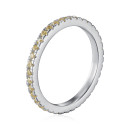 Серебряное кольцо с фианитами TL120024-S-W-YE-R/12/1878