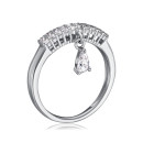 Серебряное кольцо с фианитами  TR-1024-7-S-R/12/1