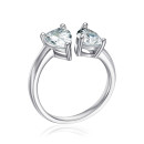 Серебряное кольцо с фианитами TR-1132-7-S-R/12/1