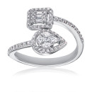 Серебряное кольцо с фианитами TR-662-7-W-S-R/12/1