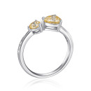 Серебряное кольцо с фианитами TR-754-7-Y-S-R/12/2954