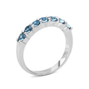 Серебряное кольцо с кварцем London blue (1849/1р-QLB)