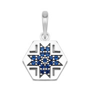 Серебряная подвеска с фианитами (89105с*)