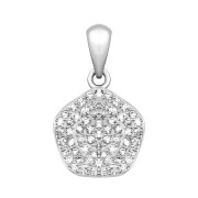 Серебряная подвеска с фианитами (94-0039б)