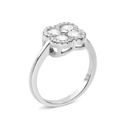 Серебряное кольцо с фианитами (FR19274)