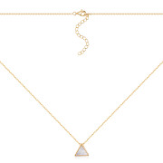 Серебряное колье с перламутром HJN-1799-GOLD-K/20/1101