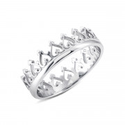 Серебряное кольцо Корона (ВС-048р)