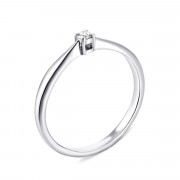 Серебряное кольцо с бриллиантом (2206/1R-BR)