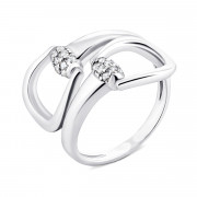 Серебряное кольцо с фианитами (1625/1р-CZ)