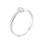 Серебряное кольцо с фианитом (PRS0538)