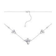 Серебряное колье с фианитами (500828-Кл.Р)