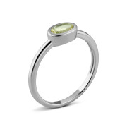 Серебряное кольцо с хризолитом (SZDR03013 п хр)