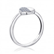 Серебряное кольцо с фианитами (001360/12/1/1)