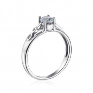 Серебряное кольцо с фианитом (00887/12/1/4024)