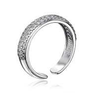 Серебряное кольцо с фианитами  00948/12/1/42