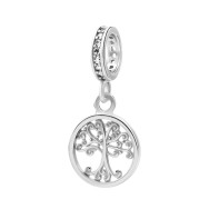 Серебряная подвеска Дерево с фианитами (1250П.Rh)