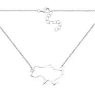 Серебряное колье Украина (1421Кол.Rh)