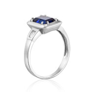 Серебряное кольцо с сапфиром 1716/1р-HSPH