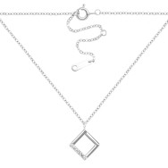 Серебряное колье с фианитами (1NE57244)