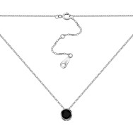 Серебряное колье с эмалью (1NE57329)