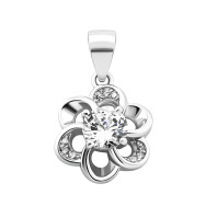 Серебряная подвеска с фианитами (1PE69449)