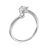 Серебряное кольцо с фианитом 1RI57805-R/12/1