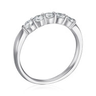 Серебряное кольцо с фианитами 1RI66569-R/12/1
