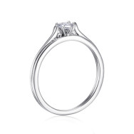 Серебряное кольцо с фианитом  SZDR16698-R/12/1
