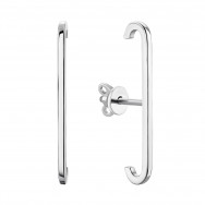 Серебряные серьги-пуссеты (20636)