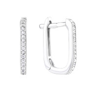 Серебряные серьги с фианитами (2599/1р-CZ)