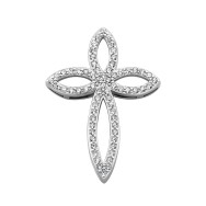 Серебряная подвеска с фианитами (2P19730)