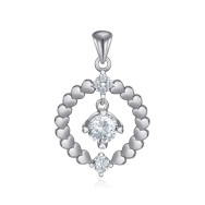 Серебряная подвеска с фианитами SZDN08696-P/12/1